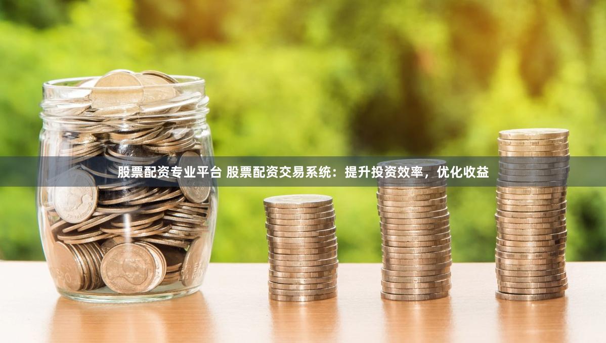 股票配资专业平台 股票配资交易系统：提升投资效率，优化收益